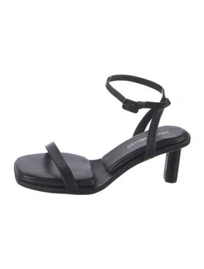 Pre-owned Tamara Mellon Leather Sandals In Black