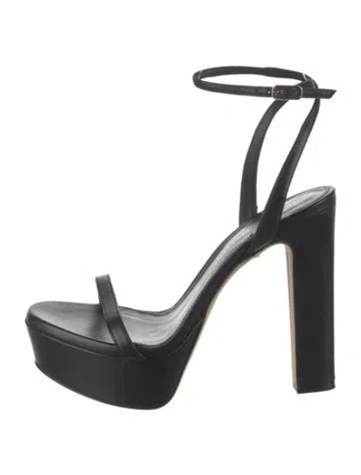 Pre-owned Tamara Mellon Leather Sandals In Black