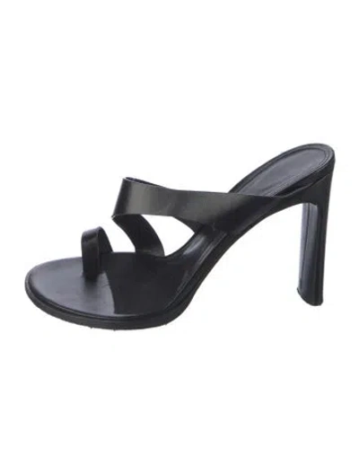 Pre-owned Tamara Mellon Leather Sandals In Black