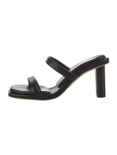Pre-owned Tamara Mellon Leather Sandals In Black