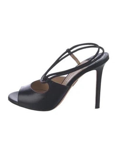 Pre-owned Tamara Mellon Leather Sandals In Blue