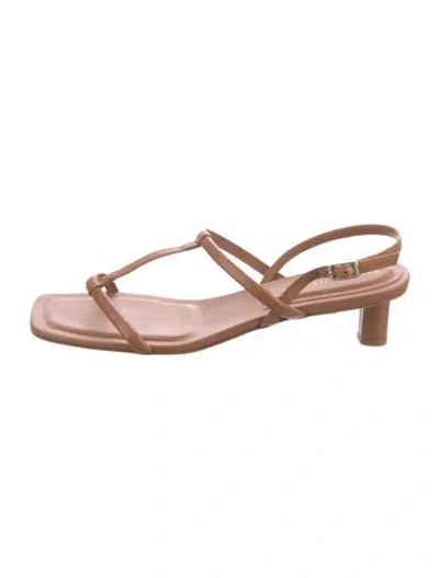 Pre-owned Tamara Mellon Leather Sandals In Brown