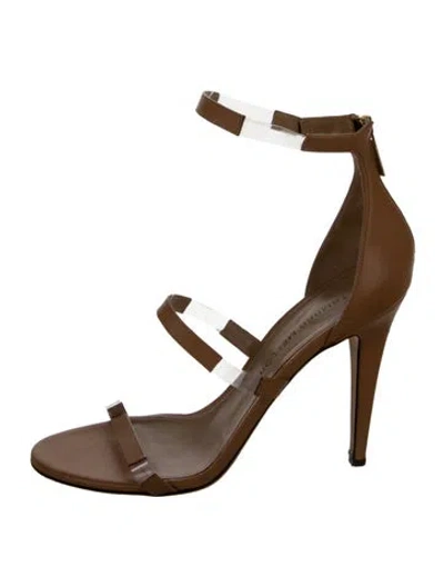 Pre-owned Tamara Mellon Leather Sandals In Neutral