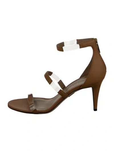 Pre-owned Tamara Mellon Leather Sandals In Neutral