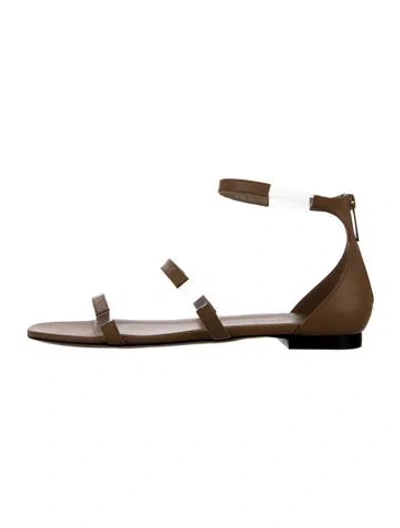 Pre-owned Tamara Mellon Leather Sandals In Neutrals