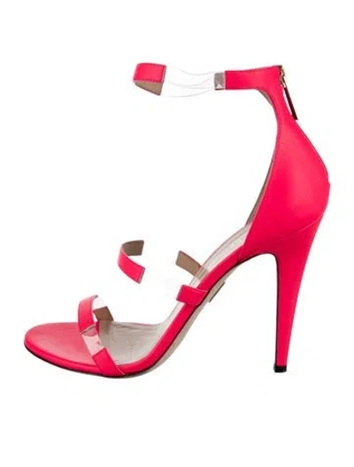 Pre-owned Tamara Mellon Leather Sandals In Pink