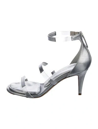 Pre-owned Tamara Mellon Leather Sandals In Silver