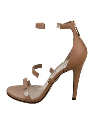 Pre-owned Tamara Mellon Leather Sandals In Silver