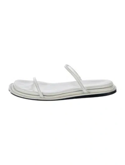 Pre-owned Tamara Mellon Leather Sandals In White