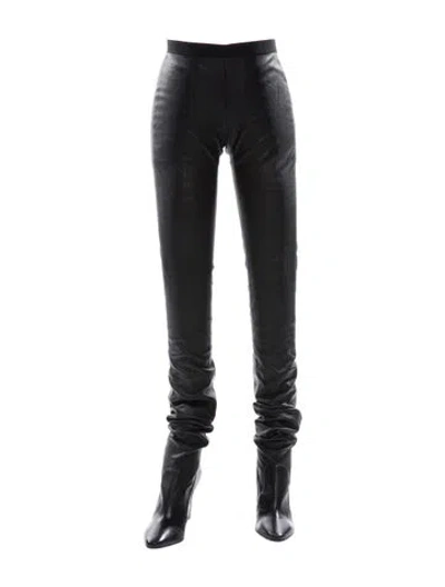 Pre-owned Tamara Mellon Leather Sock Boots In Black