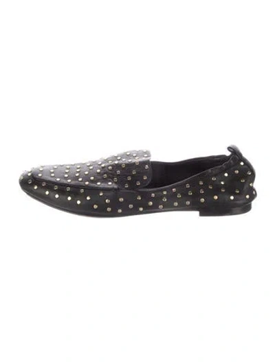 Pre-owned Tamara Mellon Leather Studded Accents Flats In Multi