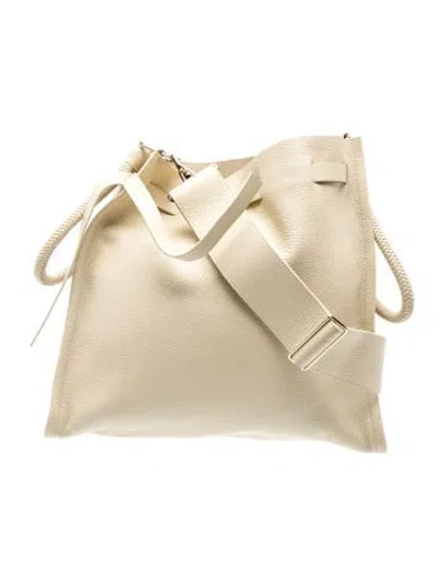 Pre-owned Tamara Mellon Leather Tote In Neutrals