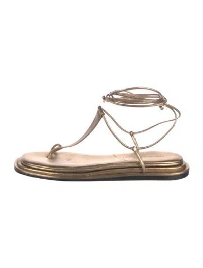 Pre-owned Tamara Mellon Leather T-strap Sandals