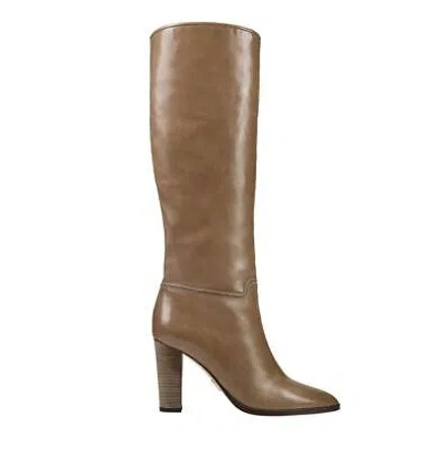 Pre-owned Tamara Mellon Olive Rampling Knee High Boots 90mm Heels $795 In Green