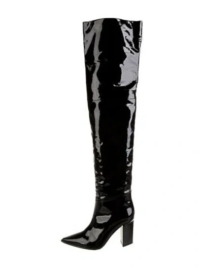 Pre-owned Tamara Mellon Patent Leather Boots In Black