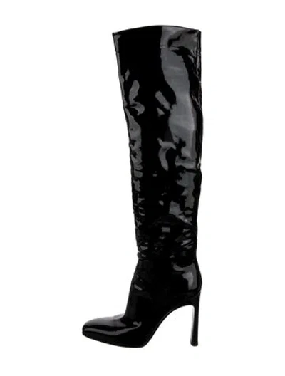 Pre-owned Tamara Mellon Patent Leather Boots In Black
