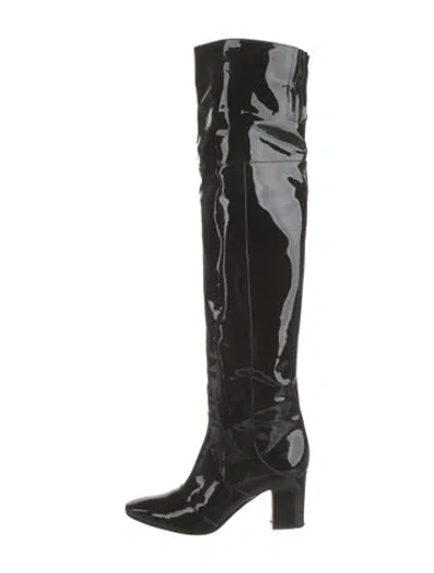 Pre-owned Tamara Mellon Patent Leather Boots In Black