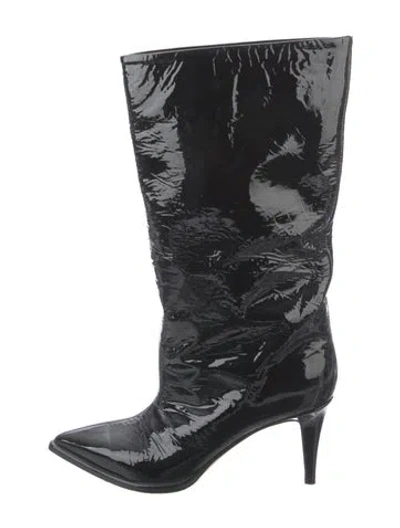 Pre-owned Tamara Mellon Patent Leather Boots In Black