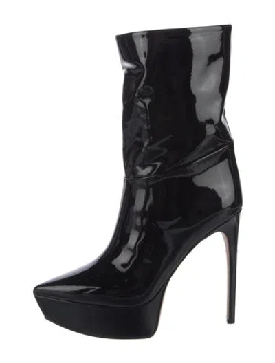 Pre-owned Tamara Mellon Patent Leather Boots W/ Tags In Black
