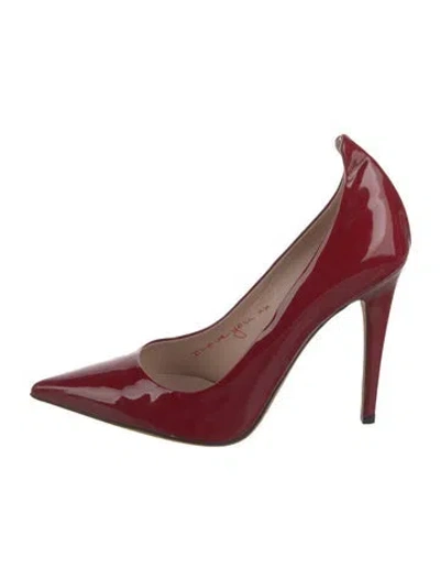 Pre-owned Tamara Mellon Patent Leather Pumps In Red