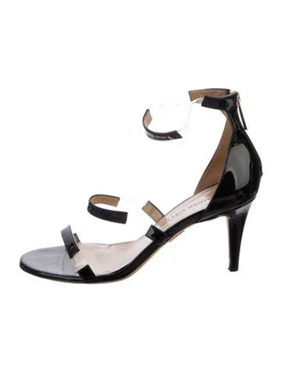 Pre-owned Tamara Mellon Patent Leather Sandals In Black