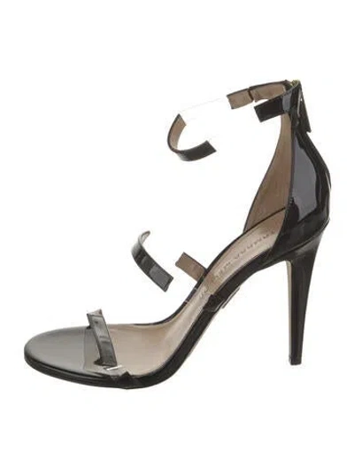Pre-owned Tamara Mellon Patent Leather Sandals In Black