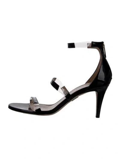 Pre-owned Tamara Mellon Patent Leather Sandals In Black