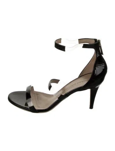 Pre-owned Tamara Mellon Patent Leather Sandals In Black