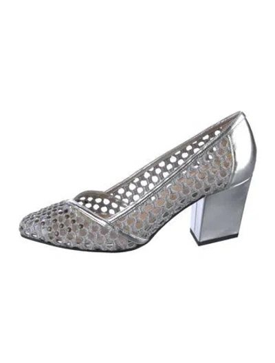 Pre-owned Tamara Mellon Patterned Studded Accents Pumps