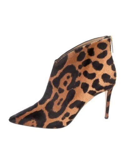 Pre-owned Tamara Mellon Ponyhair Animal Print Pumps In Blue