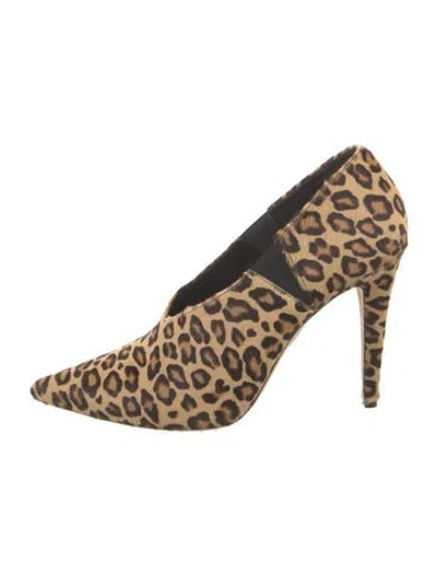 Pre-owned Tamara Mellon Ponyhair Animal Print Pumps In Brown