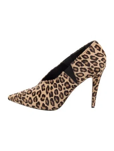 Pre-owned Tamara Mellon Ponyhair Animal Print Pumps In Neutrals