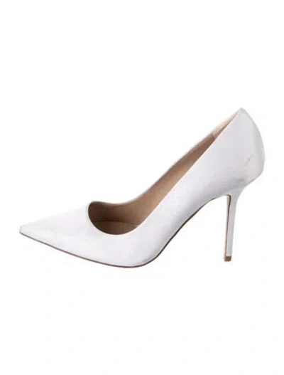 Pre-owned Tamara Mellon Satin Pumps In White