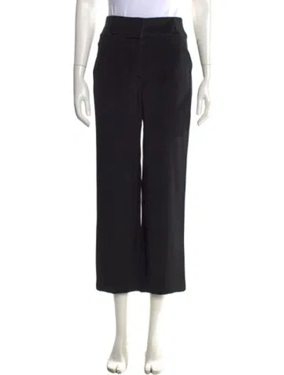 Pre-owned Tamara Mellon Silk Wide Leg Pants In Black