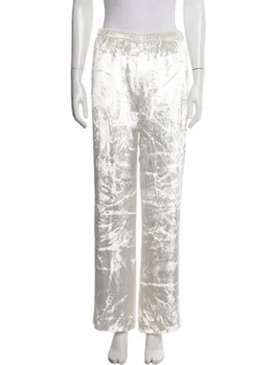 Pre-owned Tamara Mellon Straight Leg Pants In Neutrals