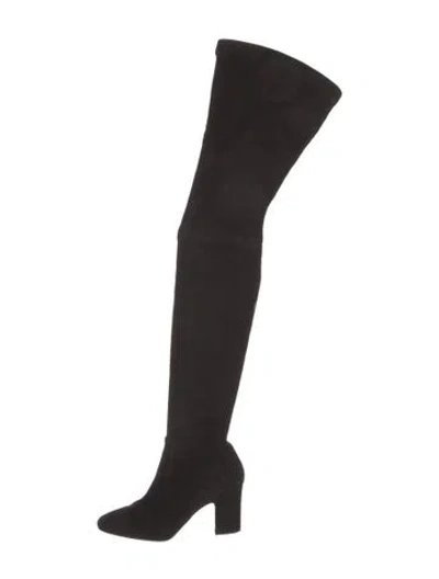 Pre-owned Tamara Mellon Suede Boots In Black