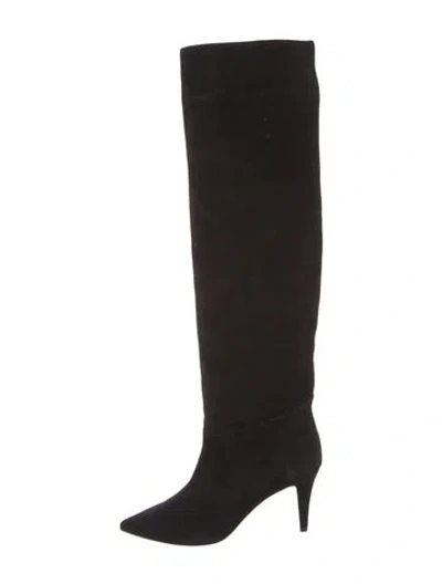 Pre-owned Tamara Mellon Suede Boots In Black