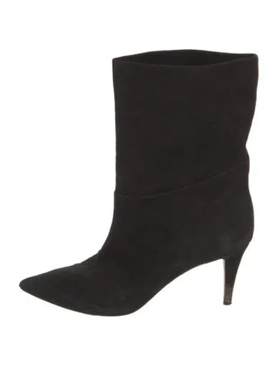 Pre-owned Tamara Mellon Suede Boots In Black