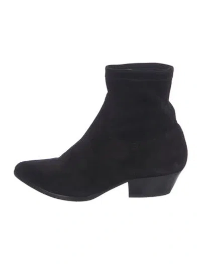 Pre-owned Tamara Mellon Suede Boots In Black