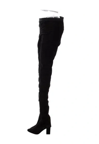 Pre-owned Tamara Mellon Suede Boots In Black