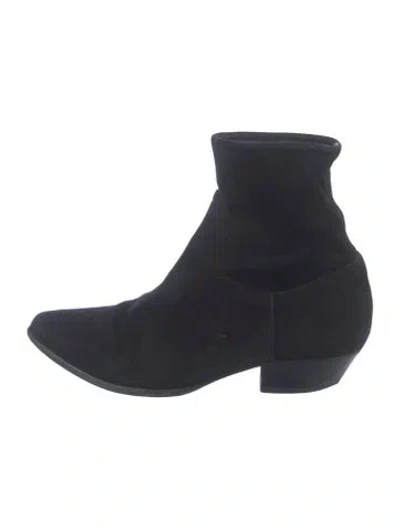 Pre-owned Tamara Mellon Suede Boots In Black