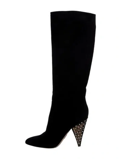 Pre-owned Tamara Mellon Suede Boots In Black