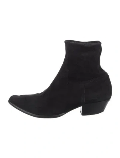 Pre-owned Tamara Mellon Suede Boots In Black