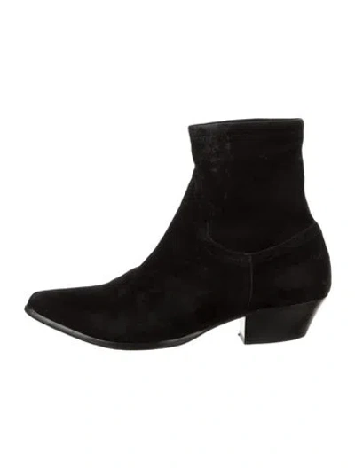 Pre-owned Tamara Mellon Suede Boots In Black