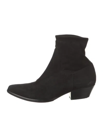 Pre-owned Tamara Mellon Suede Boots In Black