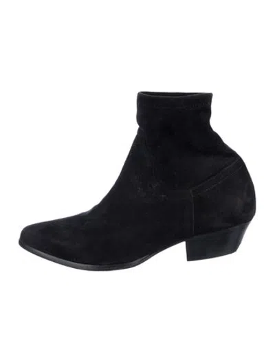 Pre-owned Tamara Mellon Suede Boots In Black