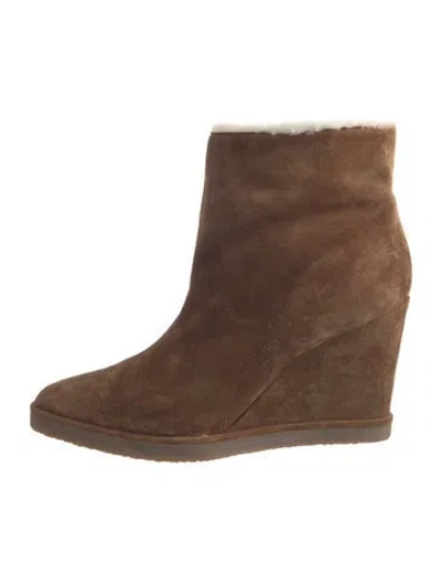Pre-owned Tamara Mellon Suede Boots In Brown