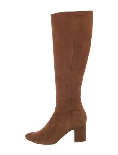 Pre-owned Tamara Mellon Suede Boots In Neutral