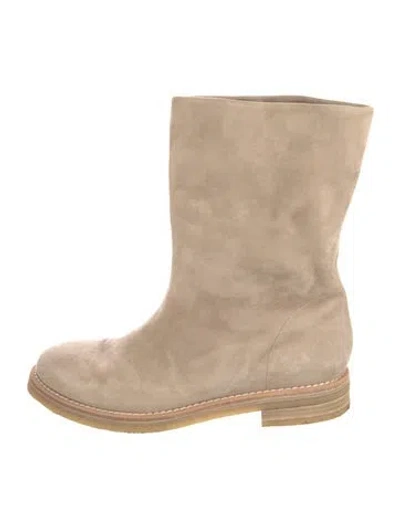 Pre-owned Tamara Mellon Suede Boots In Neutral