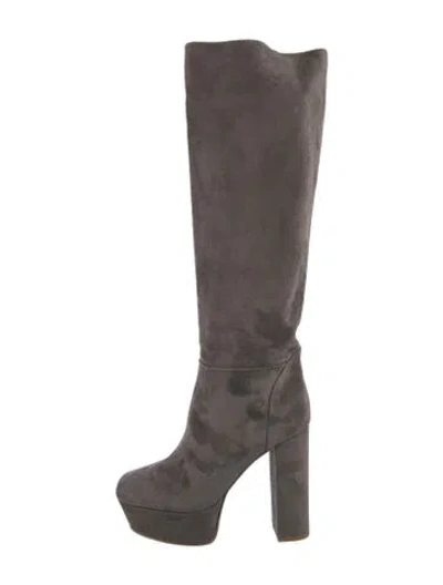 Pre-owned Tamara Mellon Suede Boots In Neutral